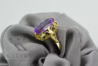 Anillo Artesanía vintage Alejandrita Oro amarillo de 14 quilates vrc134y
